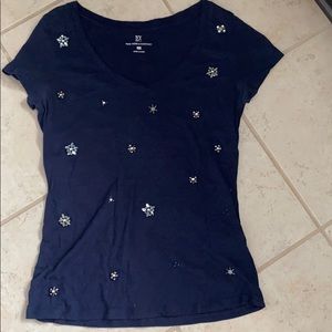 Embellished New York and Company Tee